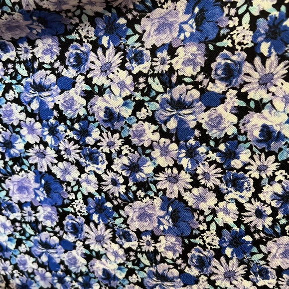 NWT-FLORAL SZ 12 MIDI DRESS/ V-NECK / LONG-SLEEVES - Picture 5 of 7